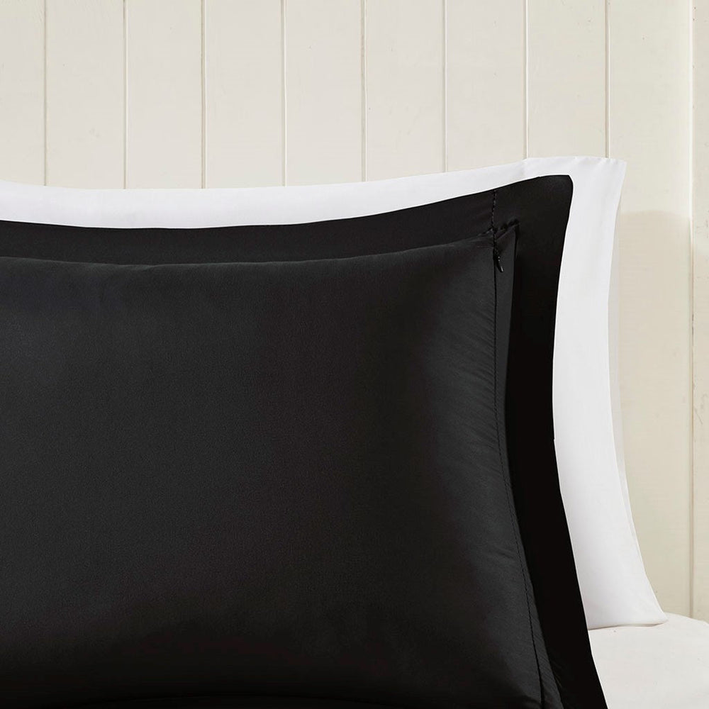 Full/Queen 3M Scotchgard Diamond Quilting Reversible Down Alternative Comforter Set Media 3