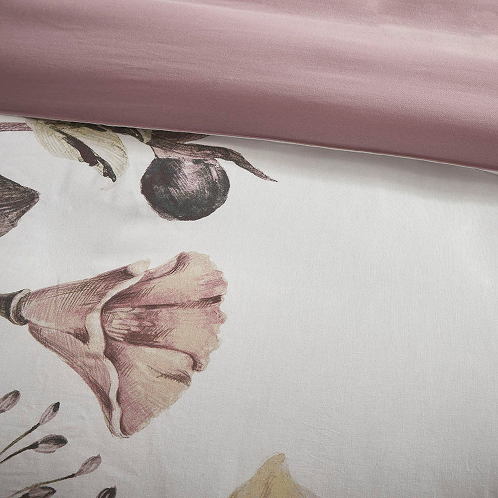 King/Cal King 3 Piece Cotton Printed Duvet Cover Set Media 15