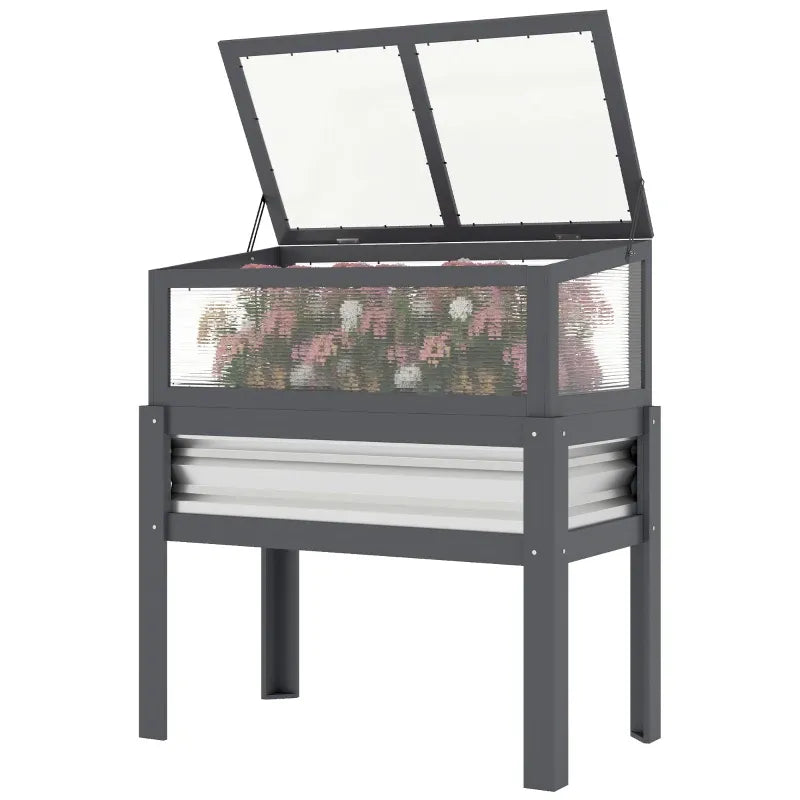 Flowers Box,Elevated Planter Box,Raised Garden Bed Media 5