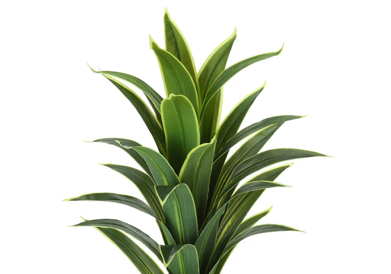 Artificial Plant, 47' Tall, Dracaena Tree, Indoor, Faux, Fake, Floor, Greenery, Potted, Real Touch, Decorative, Green Leaves, Black Pot