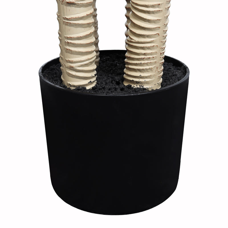 6' Artificial Dracaena Tree with Black Plastic Pot