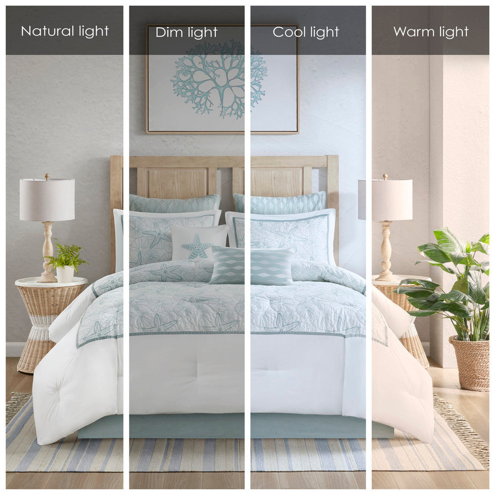 Comforter Set White Cal King Media 9
