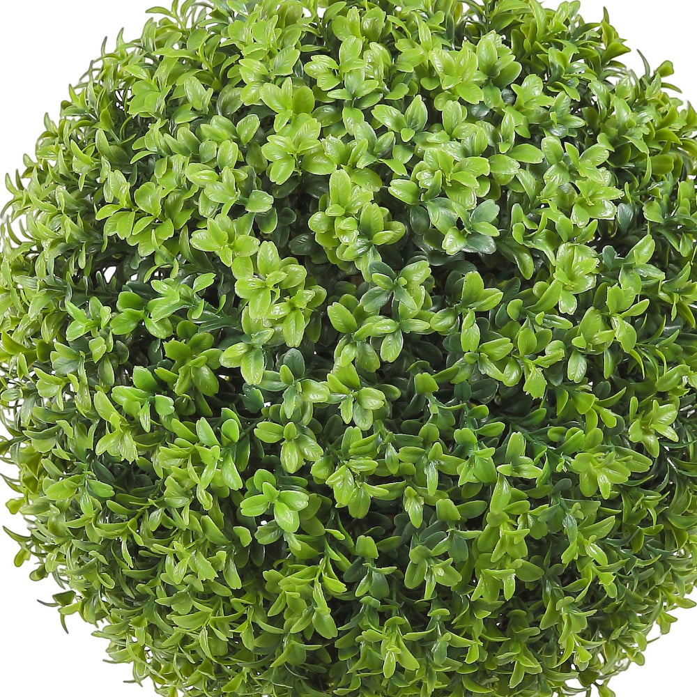 2x Artificial Boxwood Ball Ø40,6cm Garden Deco Boxwood in Flowerpot Ball Artificial Boxwood Ball Artificial Plant made of PE, Wood, PP incl. 4 pcs. Decorative butterflies and 10 pcs. Replacement Media 5