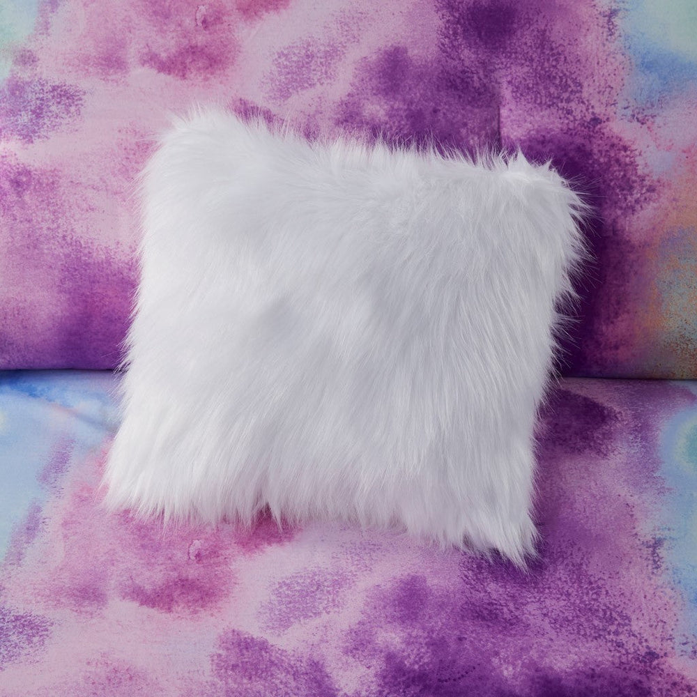 Twin/Twin XL Watercolor Tie Dye Printed Comforter Set with Throw Pillow Media 2