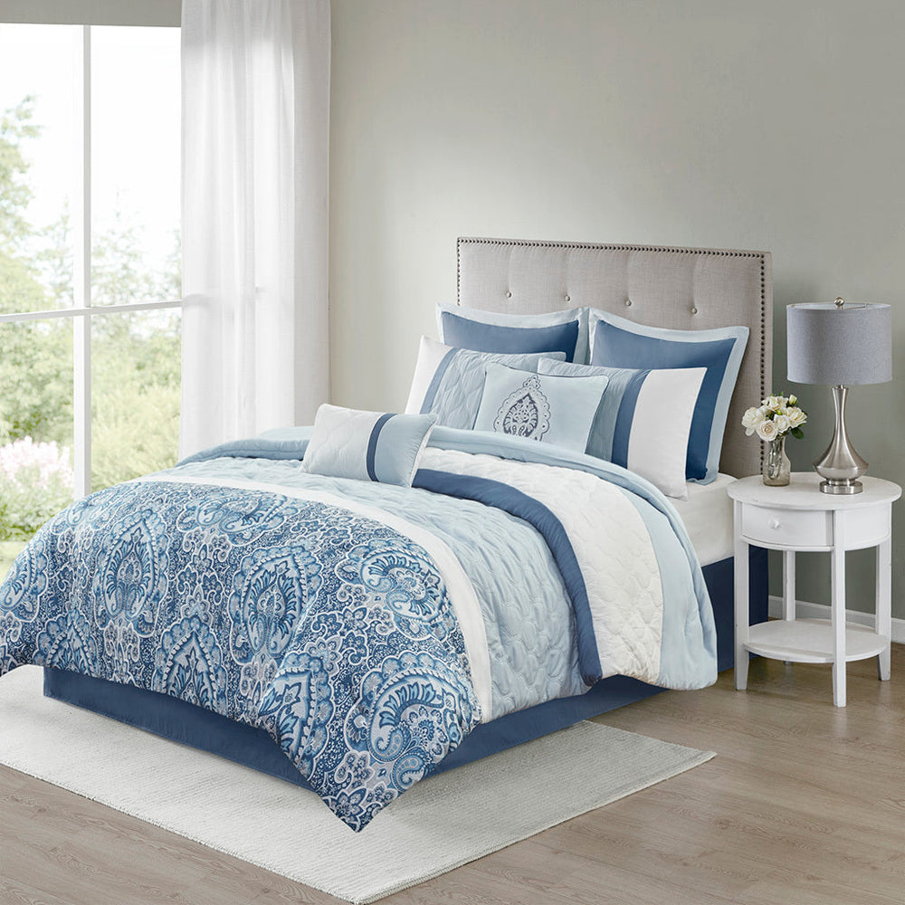Cal King 8 Piece  Comforter Set Media 1