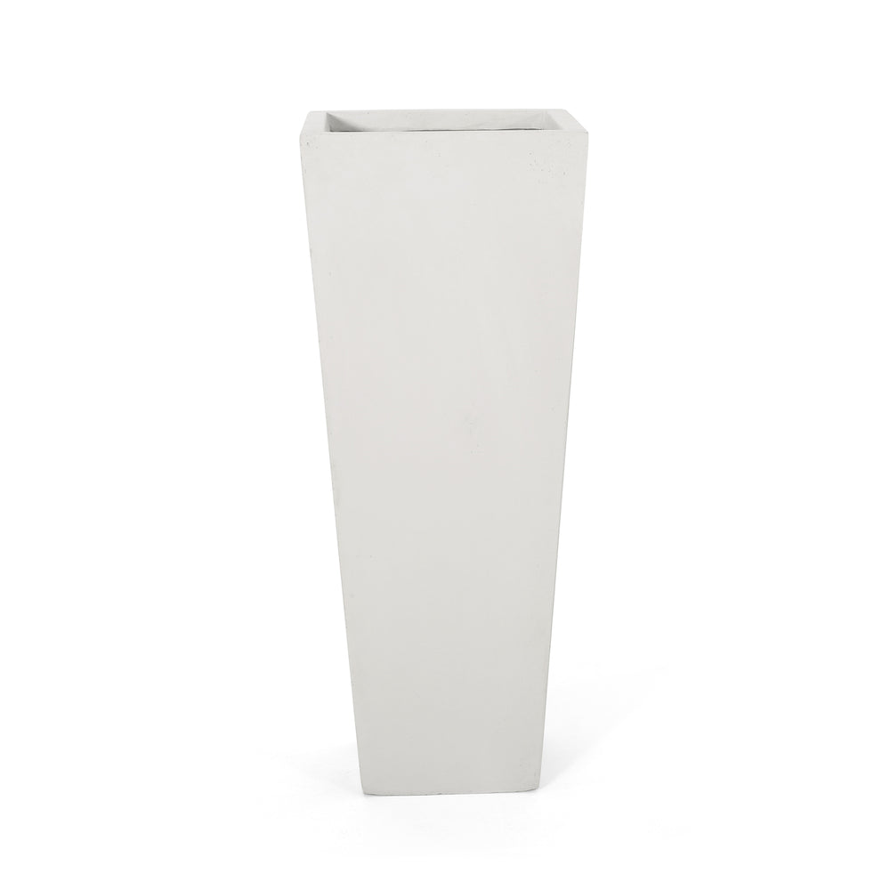 13' x 32.5' Cast Stone Planter Magnesium Oxide, Matte White Media 1