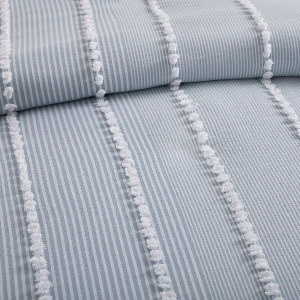 3- Piece Full/Queen Cotton Yarn Dyed Duvet Cover Set Media 15