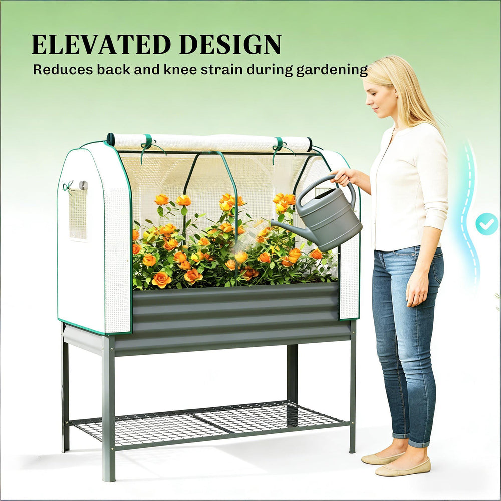 Convenient Flower Boxs,Outdoor Plant Boxs,Raised Garden Bed Media 4