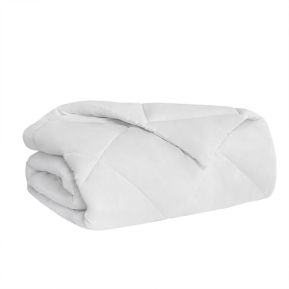 Oversized Down Alt Comforter with HeiQ Smart Temp Treatment White King/Cal King Media 9