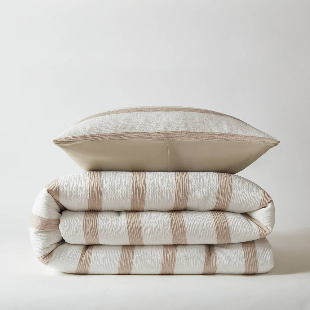 2-Piece Twin/Twin XL Yarn-dyed striped comforter Media 11
