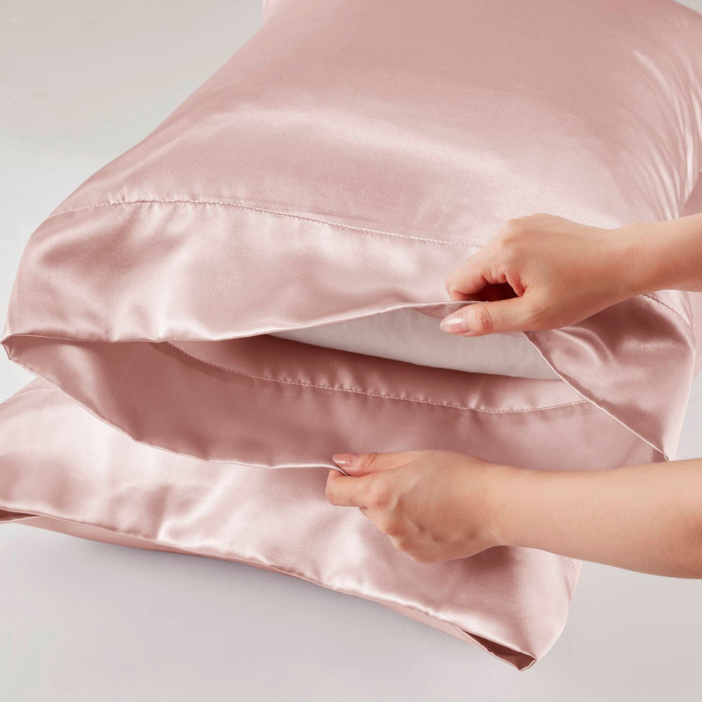 4 PCS Twin Luxury Sheet Set Blush Media 15