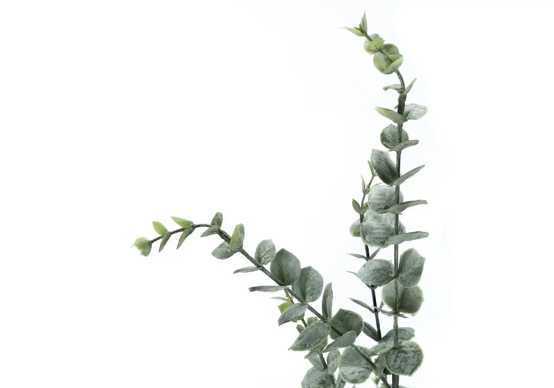 Artificial Plant, 44' Tall, Eucalyptus Tree, Indoor, Faux, Fake, Floor, Greenery, Potted, Real Touch, Decorative, Green Leaves, Black Pot
