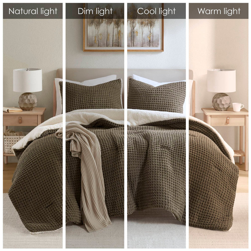 Knit Chenille Comforter Set Full/Queen Media 10