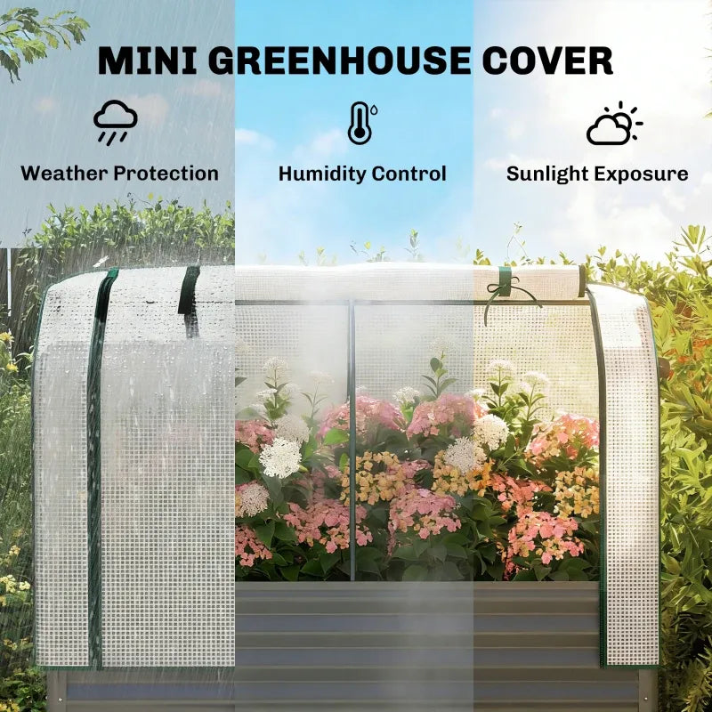 Convenient Flower Boxs,Outdoor Plant Boxs,Raised Garden Bed Media 8