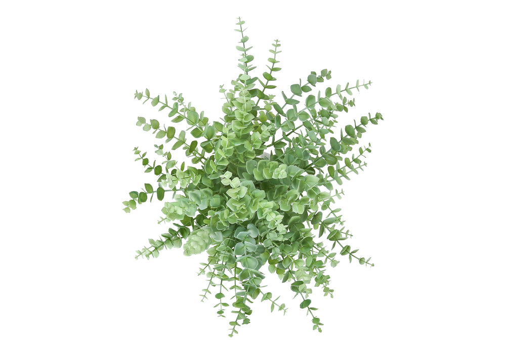 Artificial Plant, Set Of 2, 16' Tall, Eucalyptus Grass, Table, White Pots, Contemporary, Modern Media 3