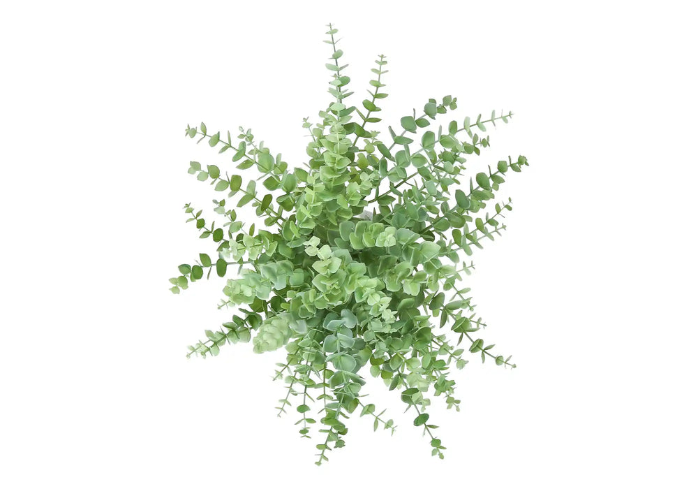 25438733 Artificial Plant, Set Of 2, 16' Tall, Eucalyptus Grass, Table, White Pots, Contemporary, Modern     DTY Store