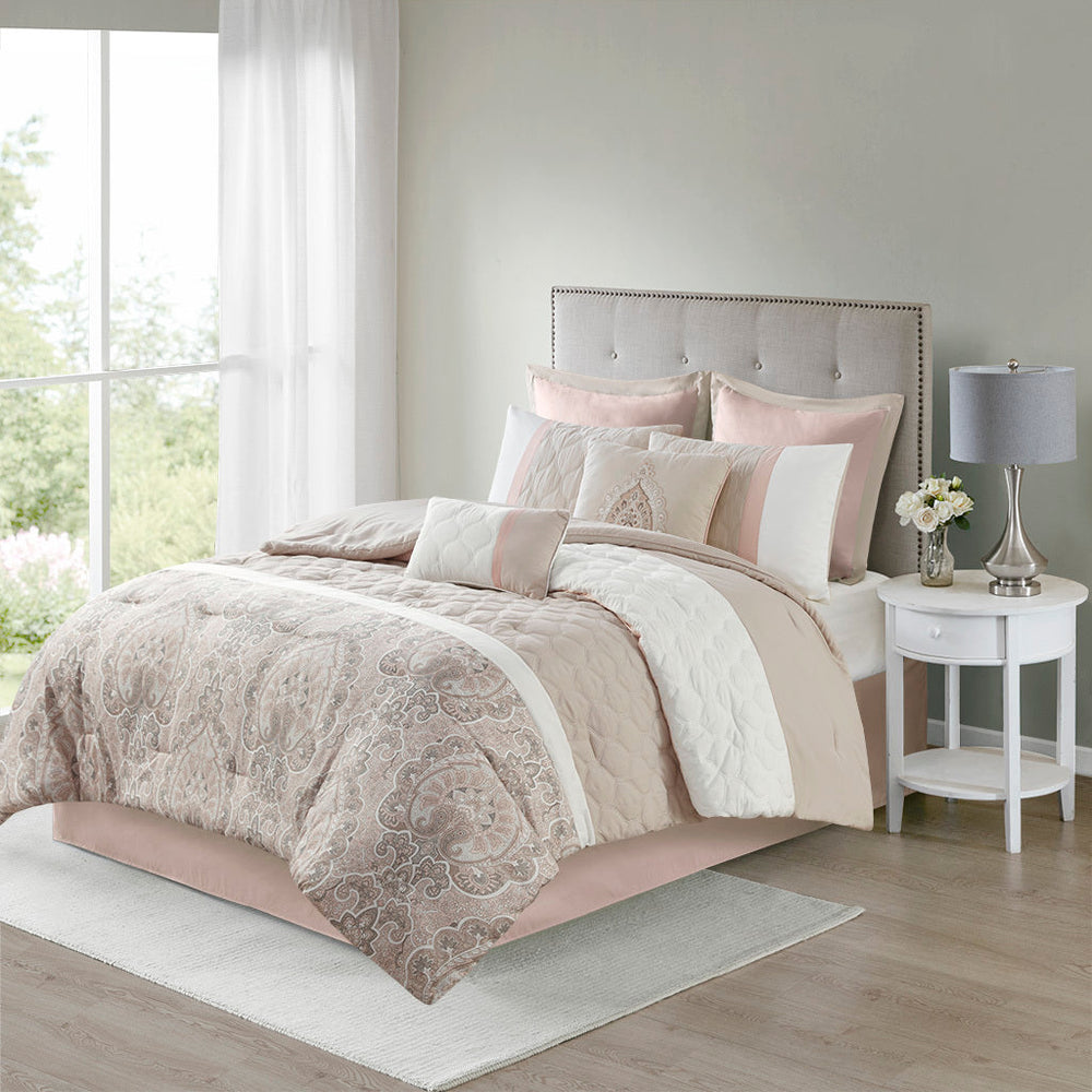King 8 Piece Comforter Set Media 1