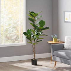 150CM ARTIFICIAL FIDDLE LEAF FIG TREE perspective
