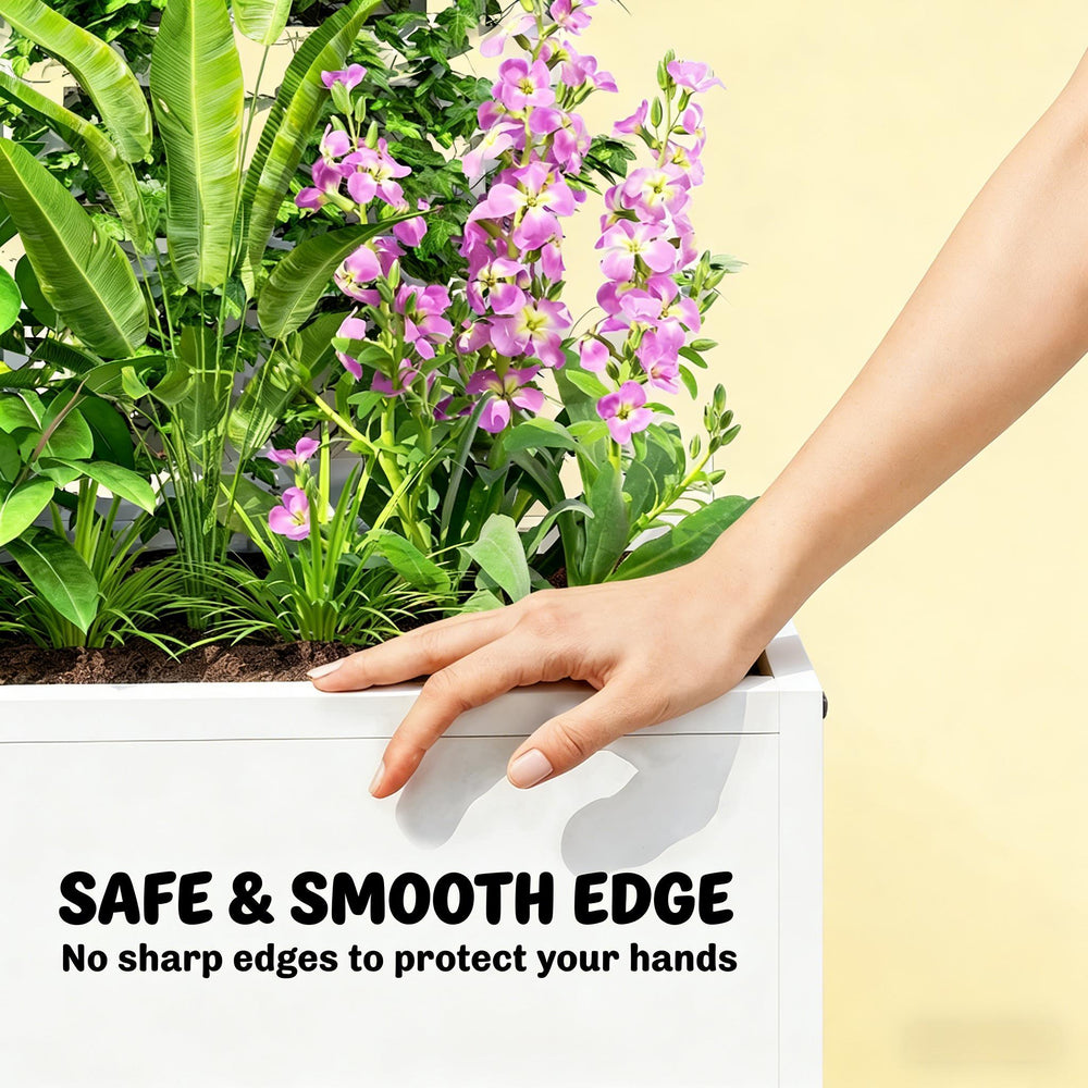 Stylish Planter Box,Raised Garden Bed,Vegetable Box Media 6