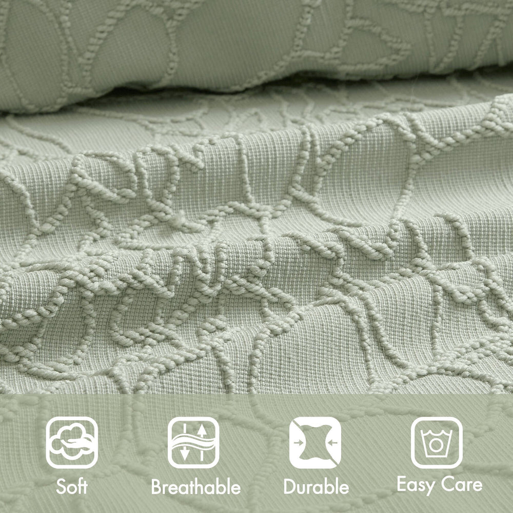 3PCS Queen Bedspread Set Media 7