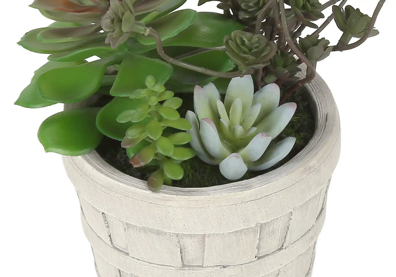 Artificial Plant, Set Of 2, 9' Tall, Succulent, Table, Beige Cement Pots, Contemporary, Modern