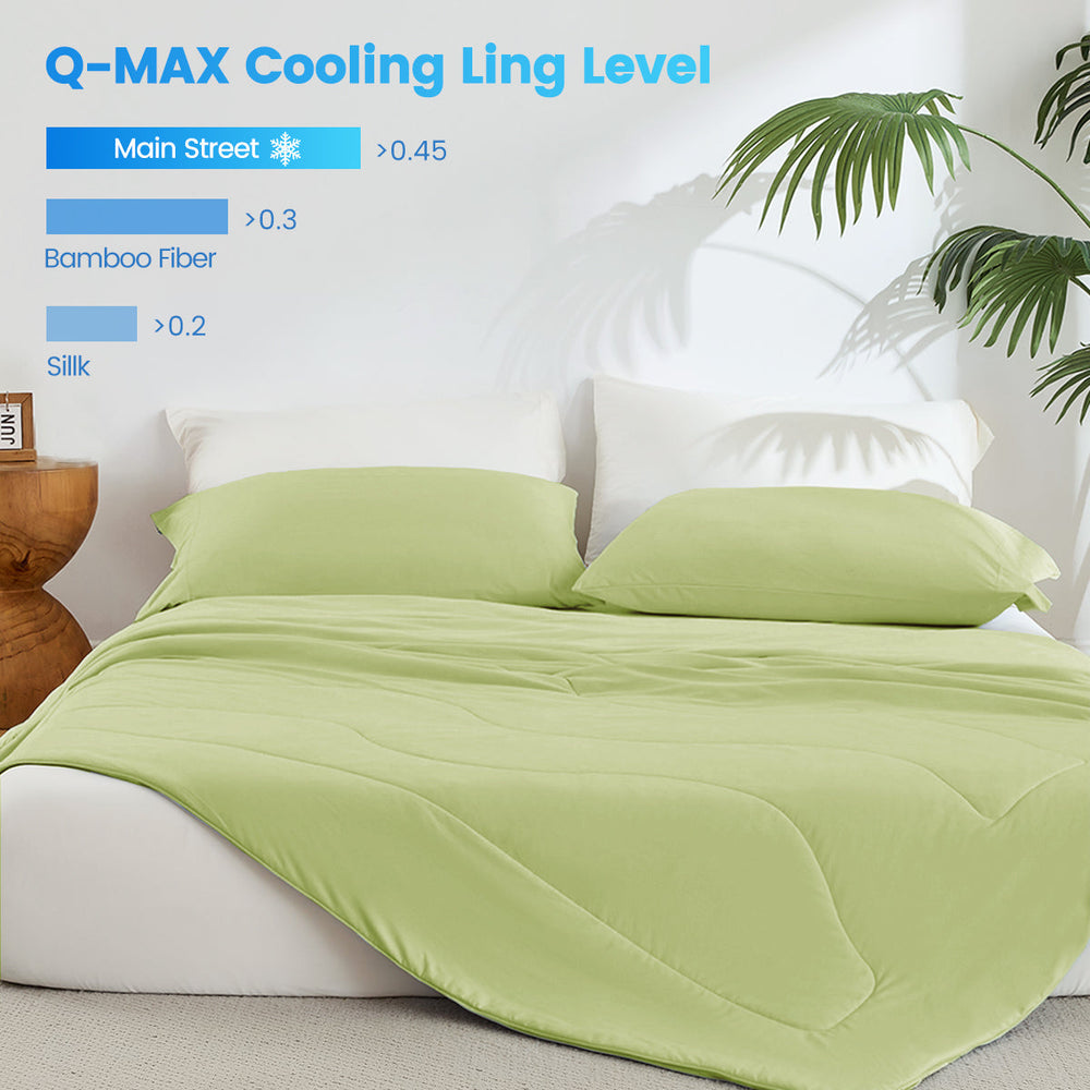 1-Piece 90x90' Cooling DA Comforter,Sage Media 15