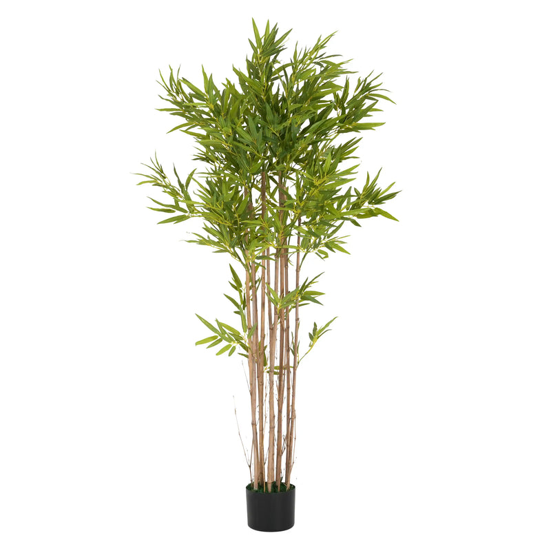 70' Artificial Bamboo with Black Plastic Pot