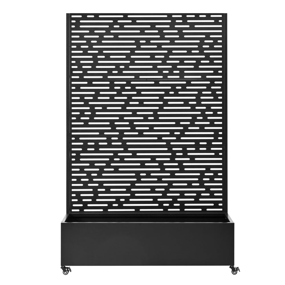 Metal Raised Garden Bed with Wheels and Trellis,73'x47'x16' Planter Box for Climbing Plants, Vegetables & Vines, Features Privacy Screen and Drainage Holes Media 5