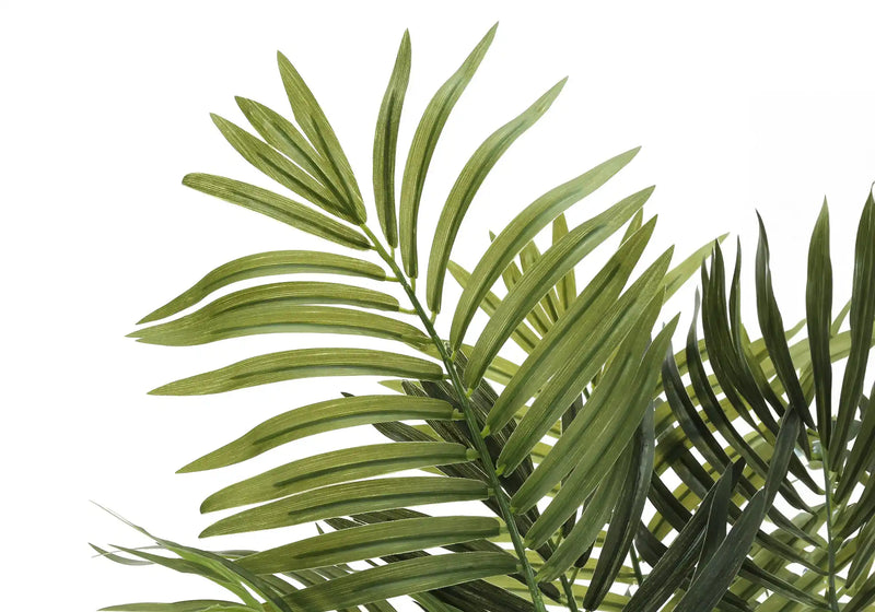 Artificial Plant, 47' Tall, Areca Palm Tree, Indoor, Faux, Fake, Floor, Greenery, Potted, Real Touch, Decorative, Green Leaves, Black Pot