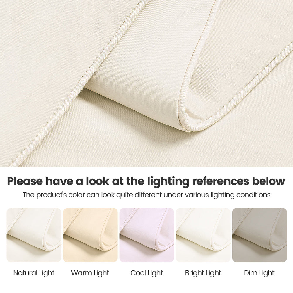 1-Piece 108x90' Cooling DA Comforter,Ivory Media 3