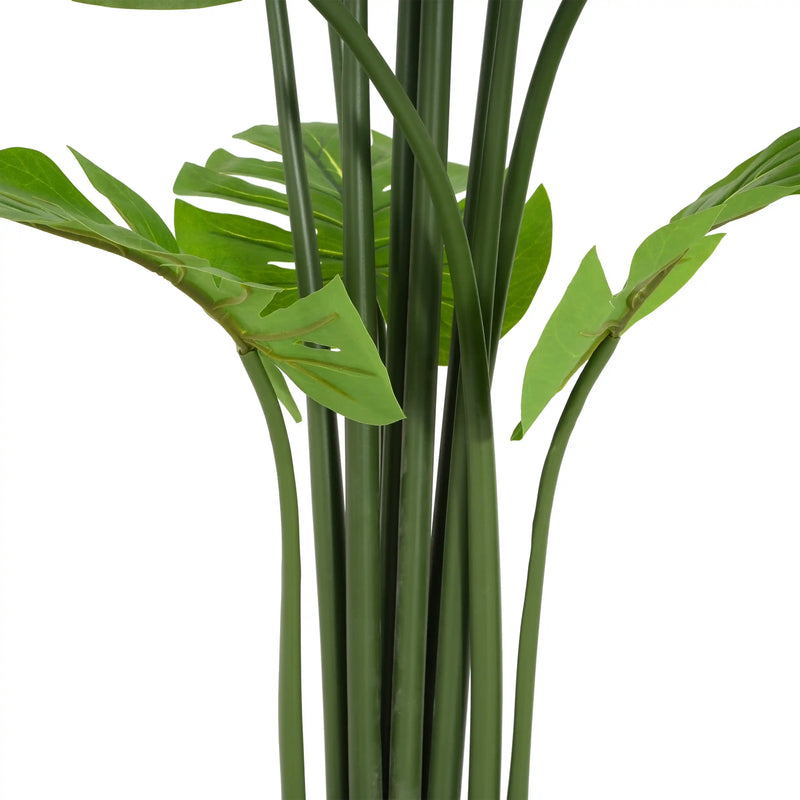 57' Artificial Monstera Deliciosa Plant with Black Plastic Pot
