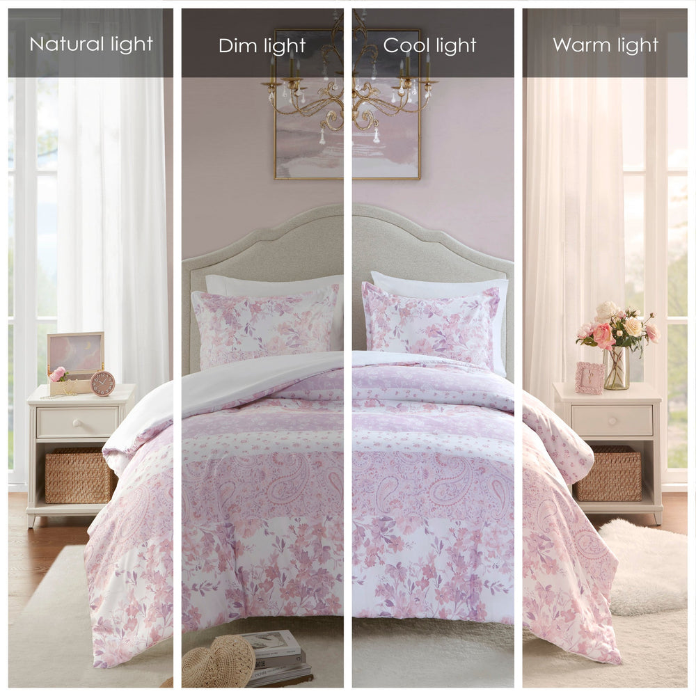Floral Paisley Duvet Cover Set Full/Queen Media 21