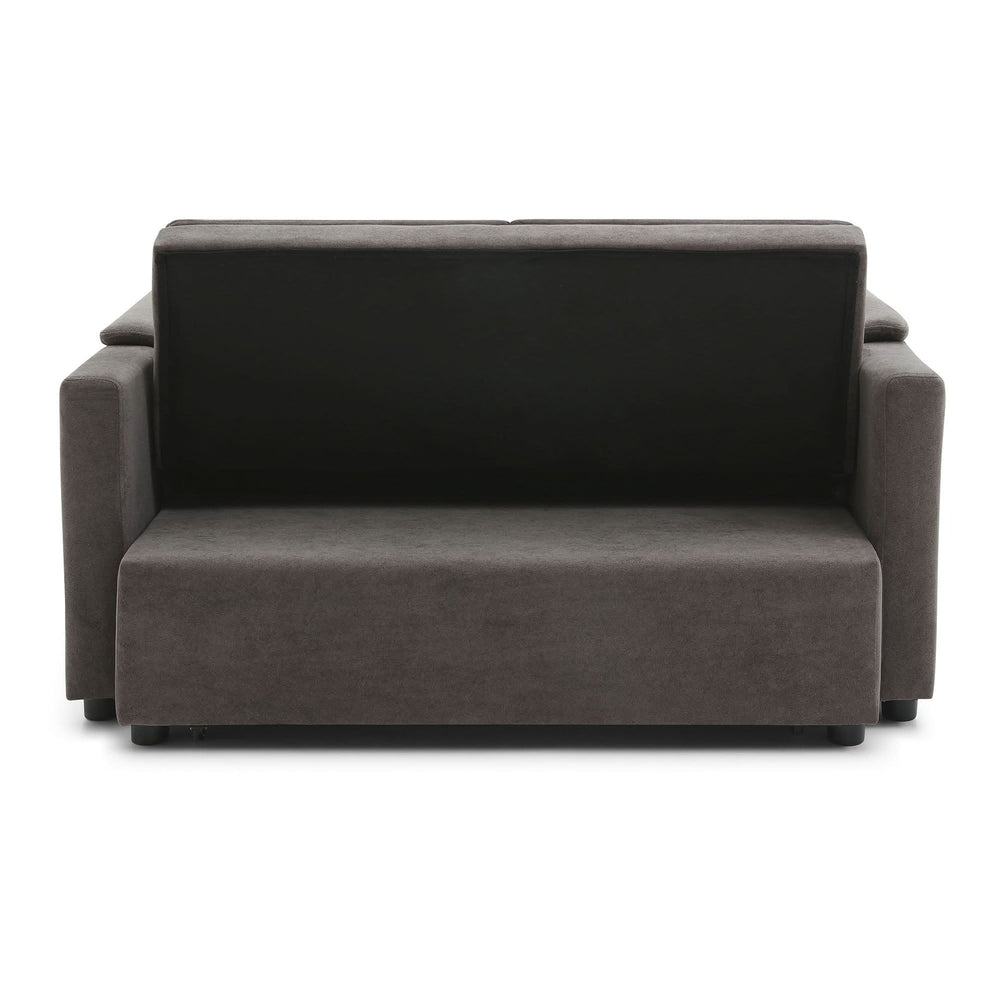 Velvet Sleeper Sofa With USB Ports & Cushioned Back & Two Seater Couch Media 9