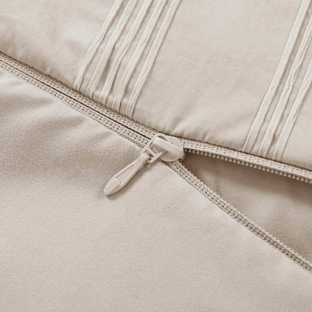 3-Piece King Woven Striped Duvet Set Media 2
