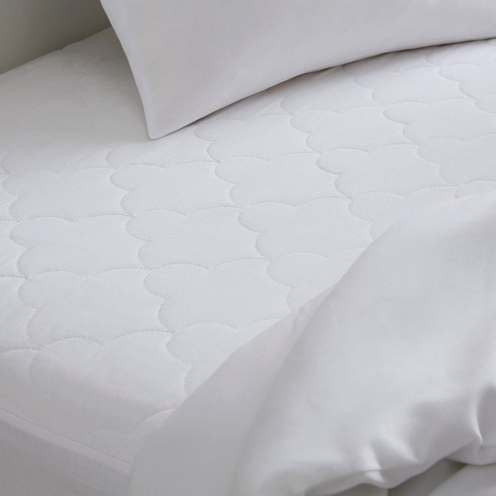 Cotton Percale Quilted Mattress Pad Media 13
