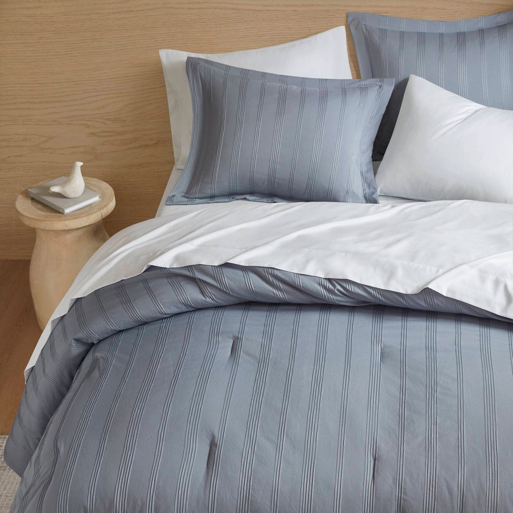7-Piece Cal King Woven Striped Comforter Set Media 12