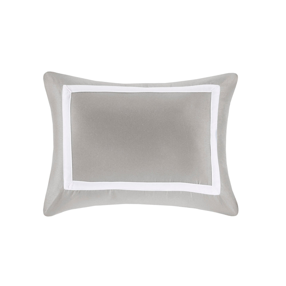 8 Piece Comforter and Quilt Set Collection Grey Full/Queen Media 5