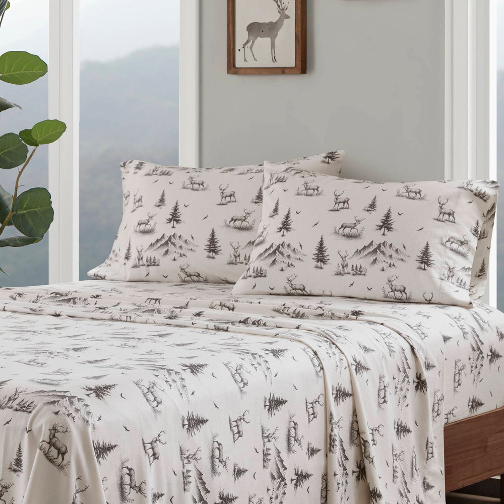 4 PCS Full Sheet Set Gray Deer Toile Media 15
