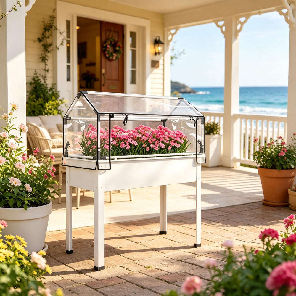 Raised Design Garden Bed,Elevated Garden Box,Tall Planter Media 1