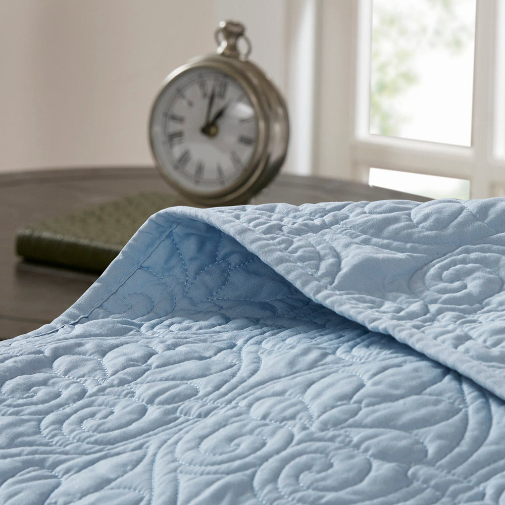 Reversible Bedspread Set Blue King Media 7