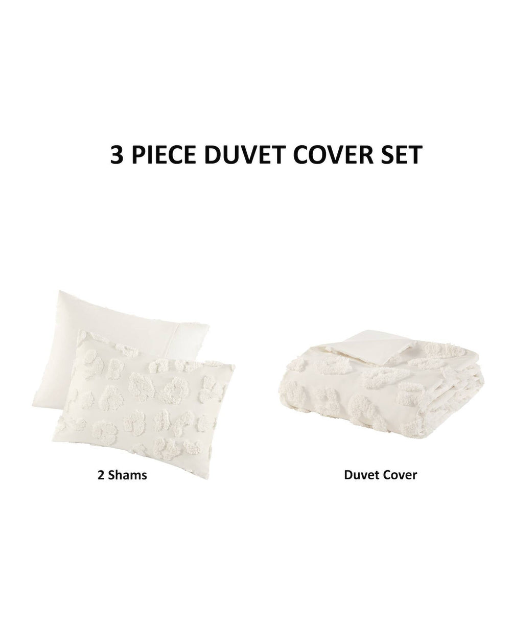 Animal Chenille Duvet Cover Set Full/Queen Media 11