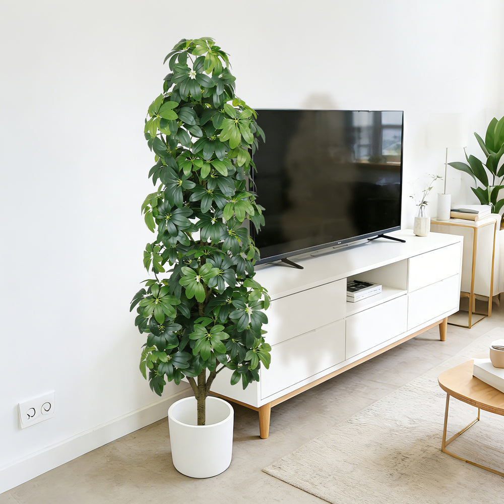 6FT Artificial Tree  Realistic Faux Tree, Suitable for Indoor and Outdoor Decoration ,1pc/set Media 1