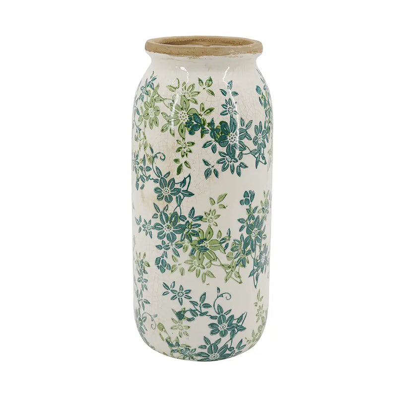 Floral Cylinder Vase