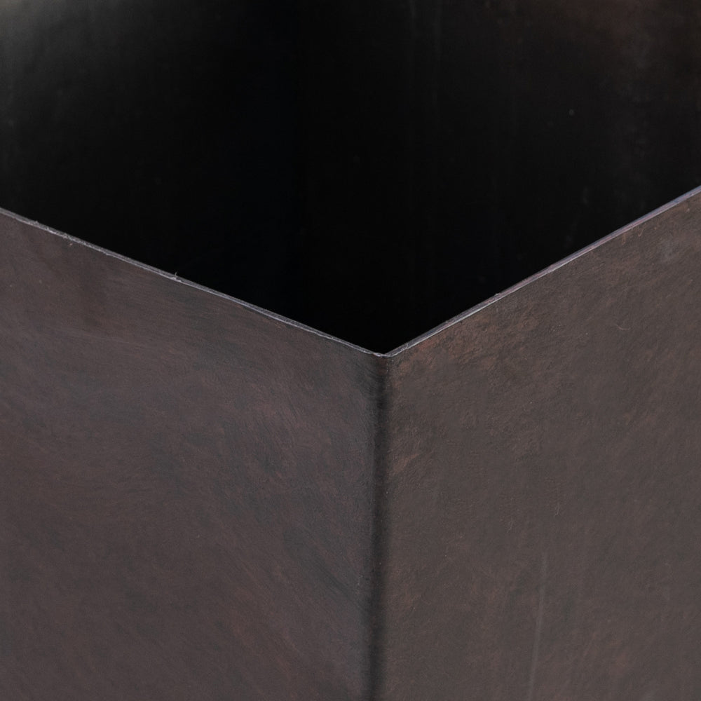 Outsunny Set of 3 Tall Planters with Drainage Hole, 28' Outdoor Flower Pots, Indoor Planters for Porch Patio and Deck, Brown Media 9
