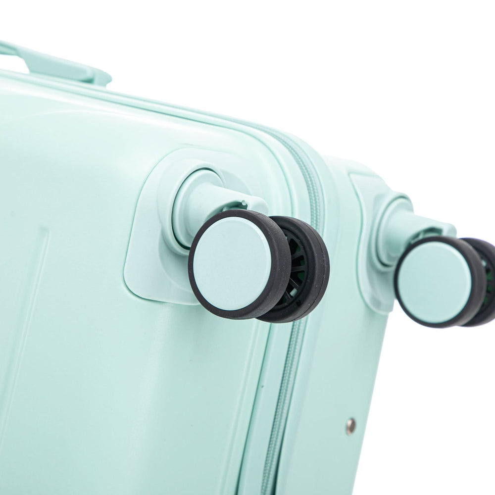 ABS Spinner Luggage Mint Green Durable 3 Piece Set & Combination Lock Media 18