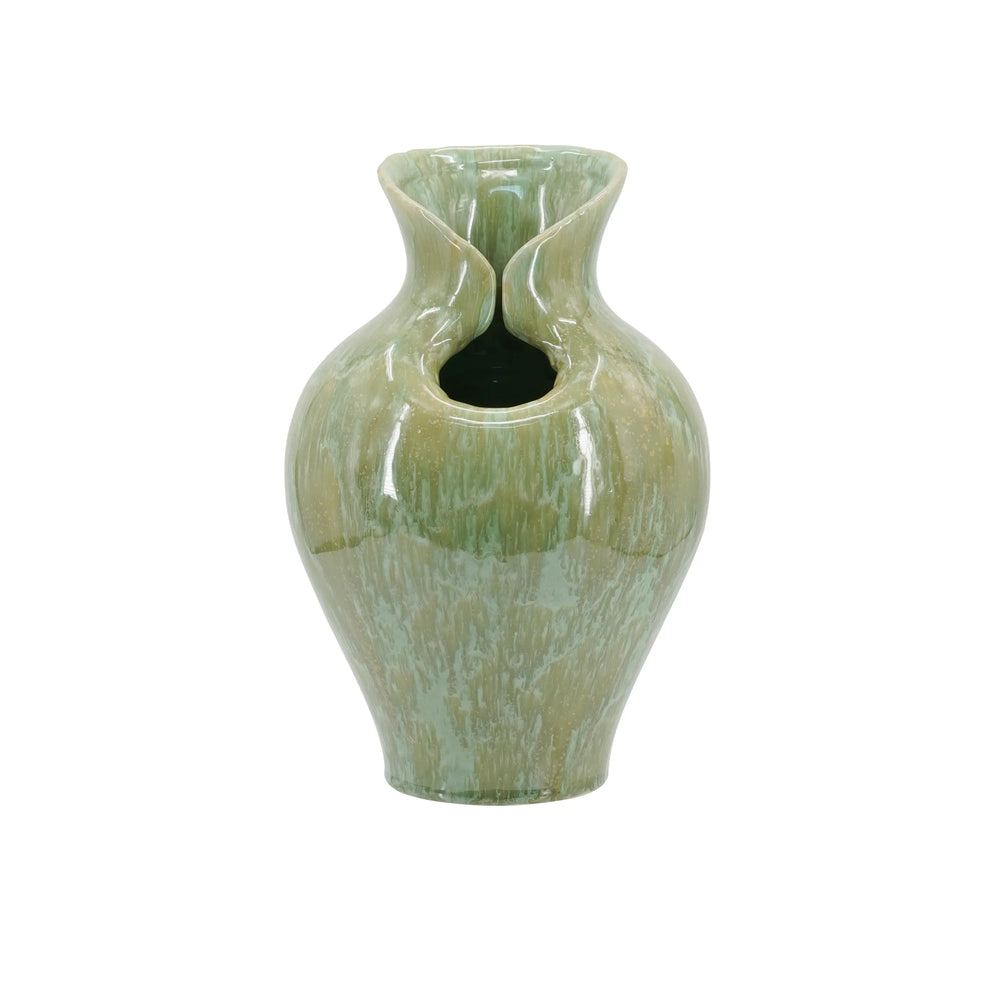 26929395 D7.9x11.8' Sage Green Sculptural Ceramic Vase     DTY Store Sculptural Ceramic Vase     DTY Store