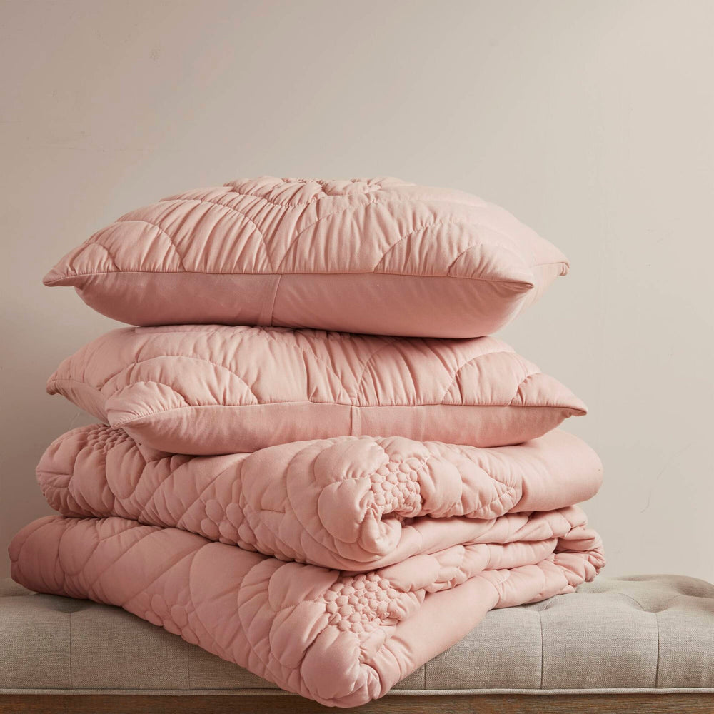 3-Piece Full/Queen Comforter Set,Pink Media 18
