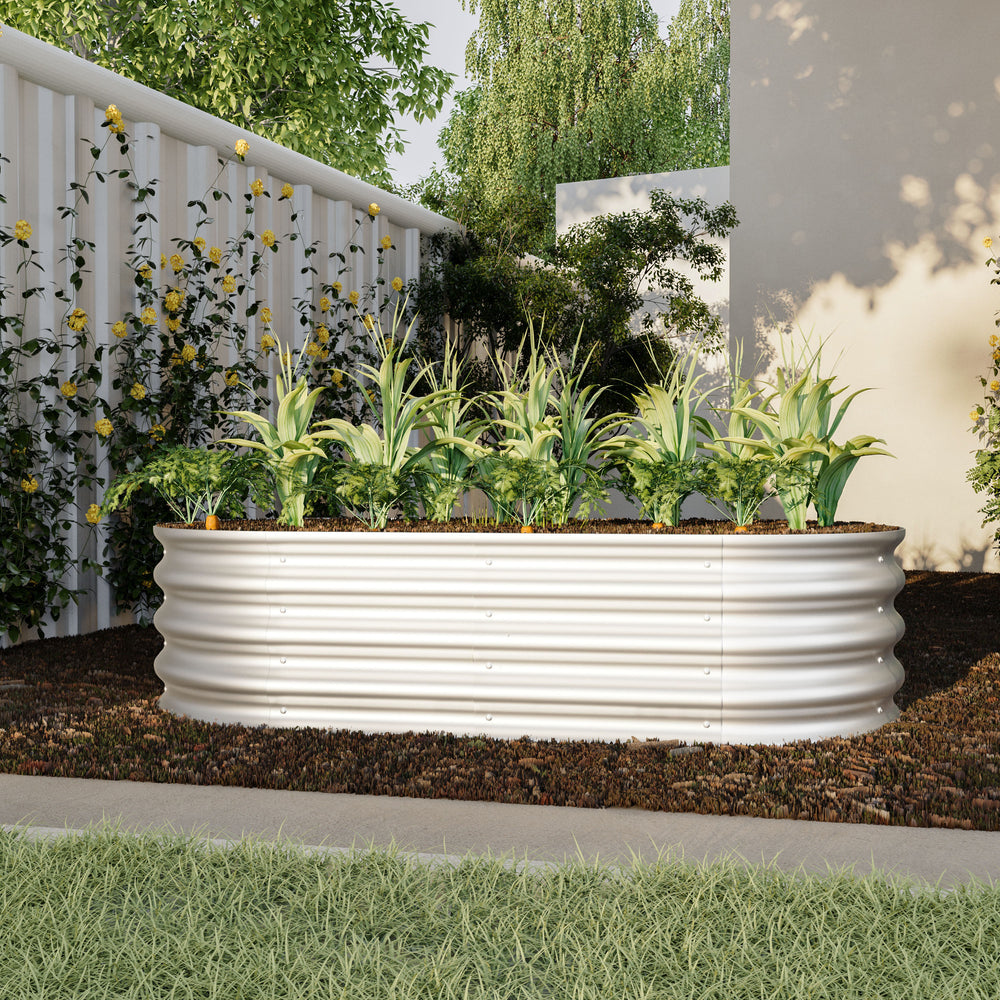 Galvanized Raised Garden Bed Kit for Vegetables, Flowers & Herbs, Rust-Resistant, Easy Assembly Media 2