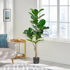 150CM ARTIFICIAL FIDDLE LEAF FIG TREE perspective