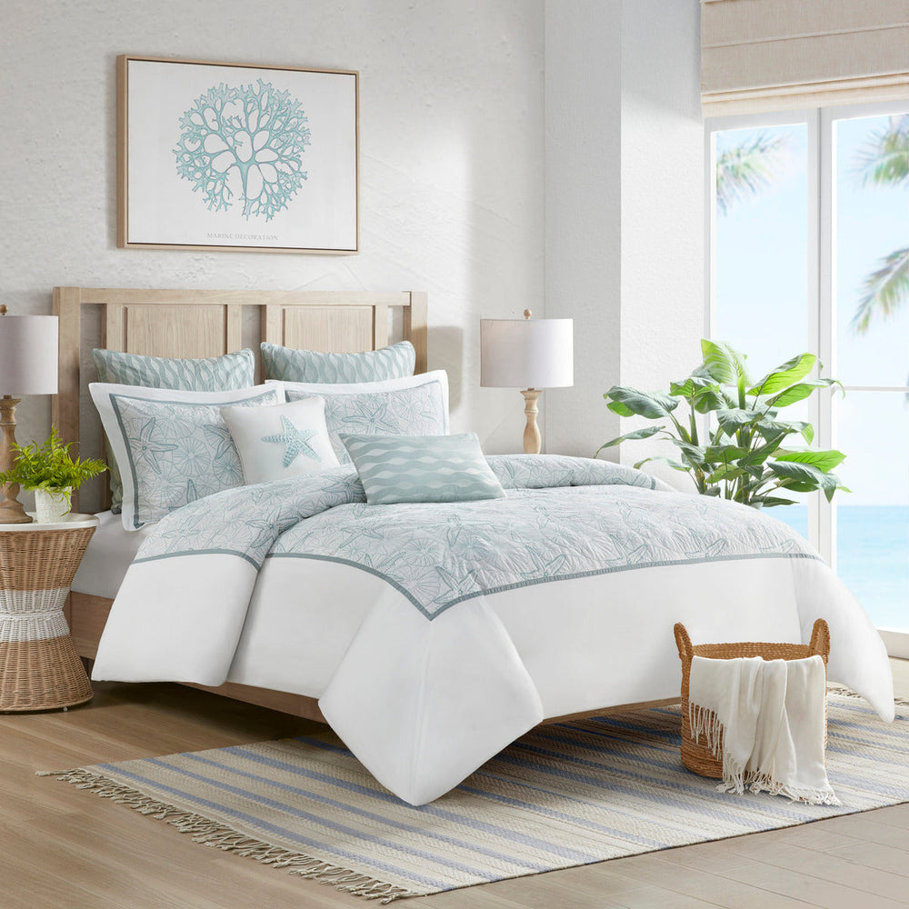 Duvet Cover Mini Set White Full/Queen Media 1